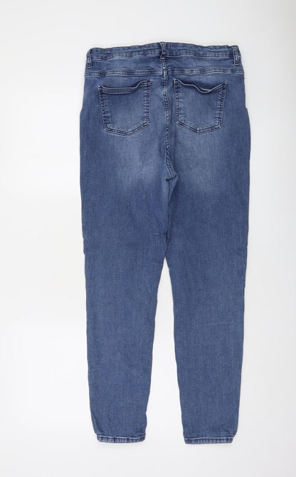 Savida Womens Blue Size 16 Skinny Stretch Denim Jeans