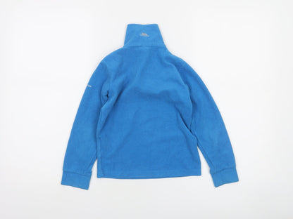 Trespass Boys Blue 5-6 Years Fleece 1/2 Zip Sweatshirt Pullover