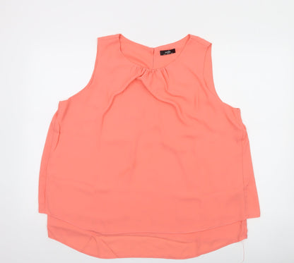 Wallis Women’s Pink Sleeveless Chiffon Blouse UK 18