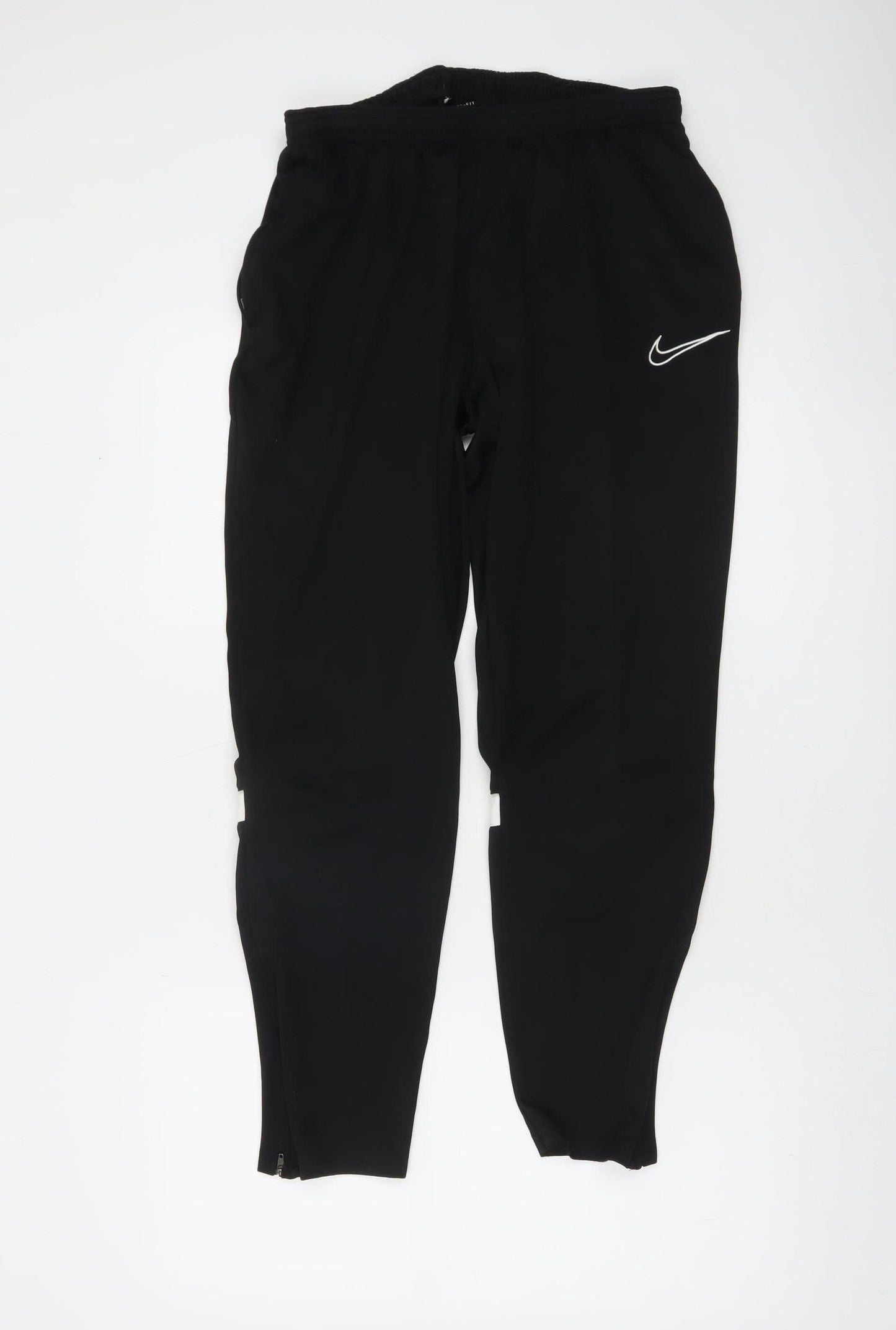 Nike Men's Black Dri-FIT XL Jogger Trousers with Reflective Zip Detail