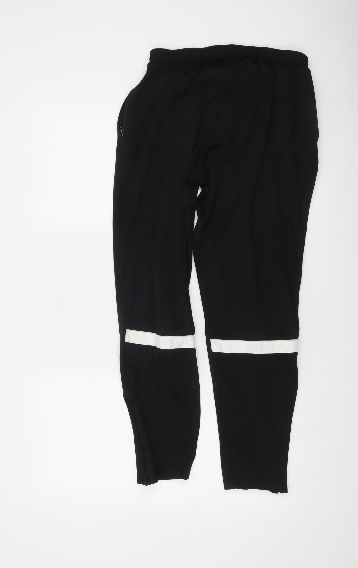 Nike Men's Black Dri-FIT XL Jogger Trousers with Reflective Zip Detail