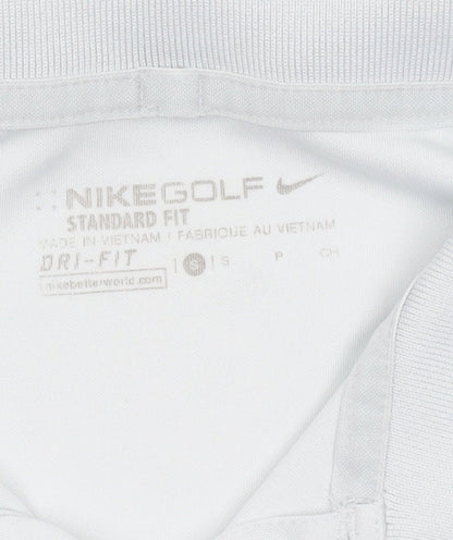 Nike Golf Men's White Dri-Fit Polo Shirt Size S Regular Fit