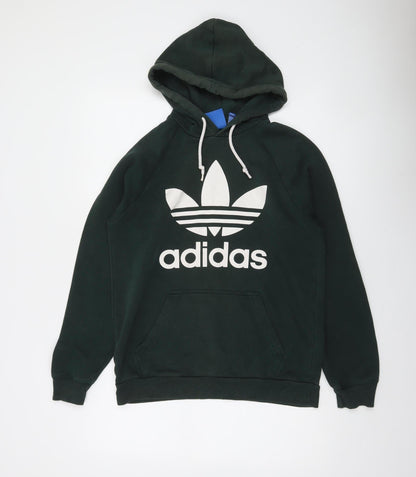 Mens UK Size S adidas Green Pullover Hoodie