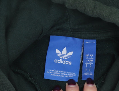 Mens UK Size S adidas Green Pullover Hoodie