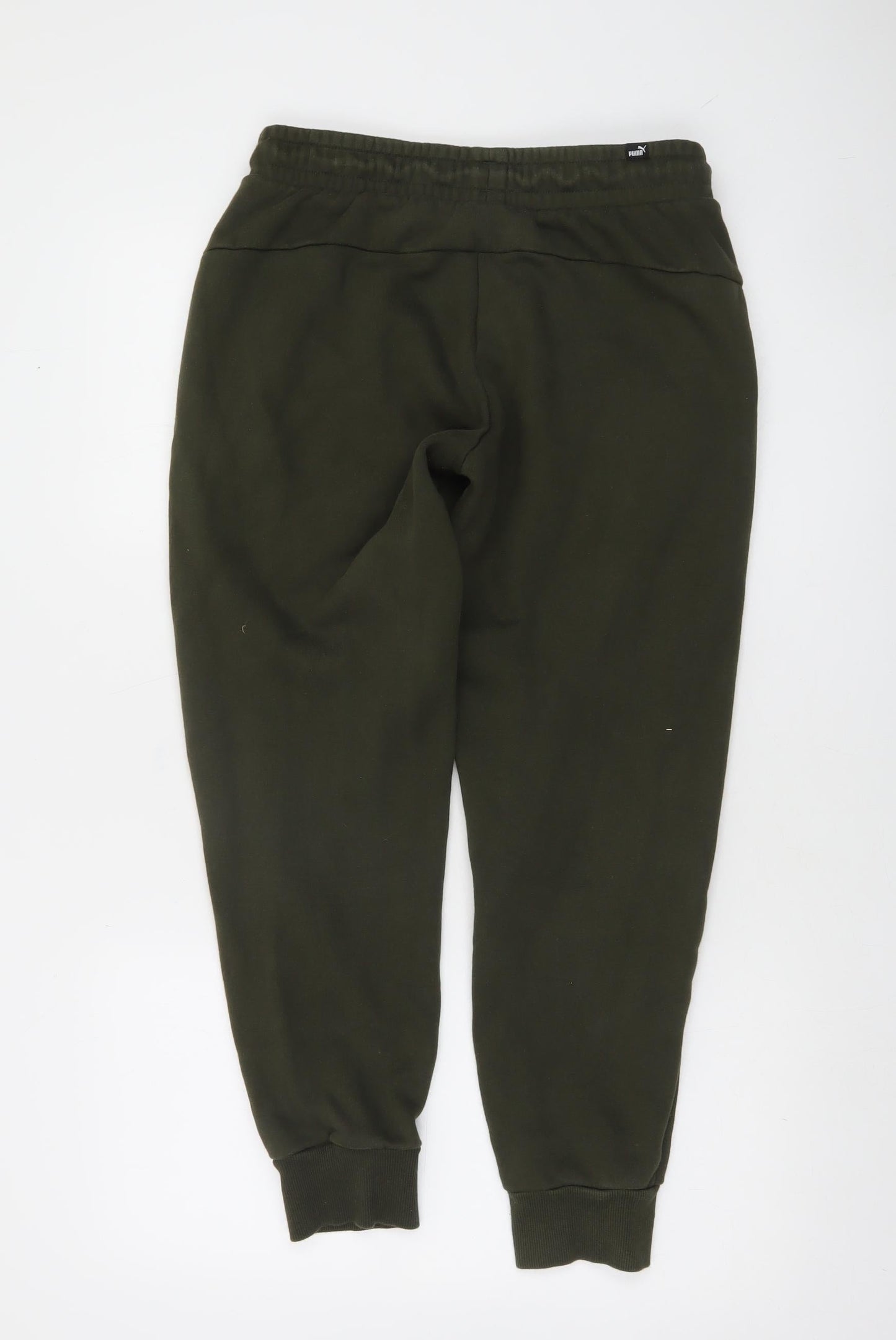 Puma Men’s Green Jogger Sweatpants Size S Casual Fleece Trousers