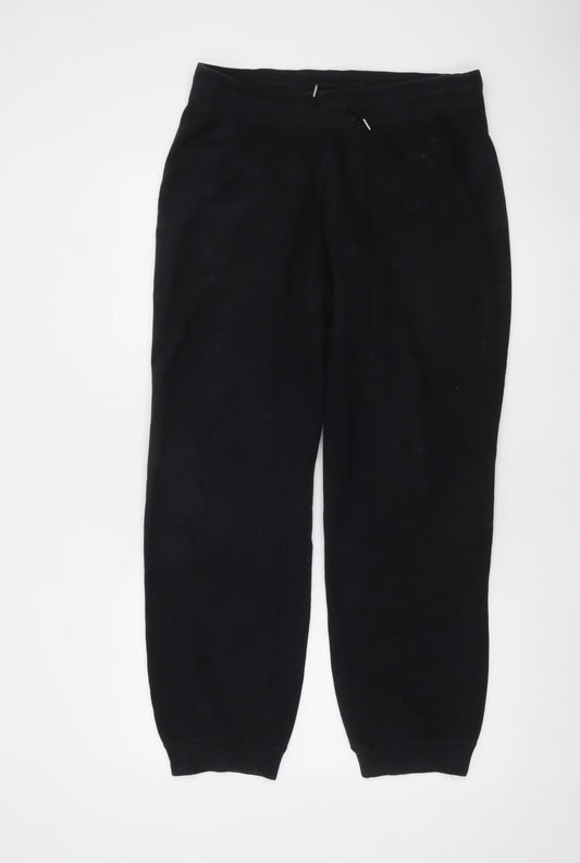 Nike Men’s Black Fleece Joggers M Regular Fit Casual Tapered Trousers