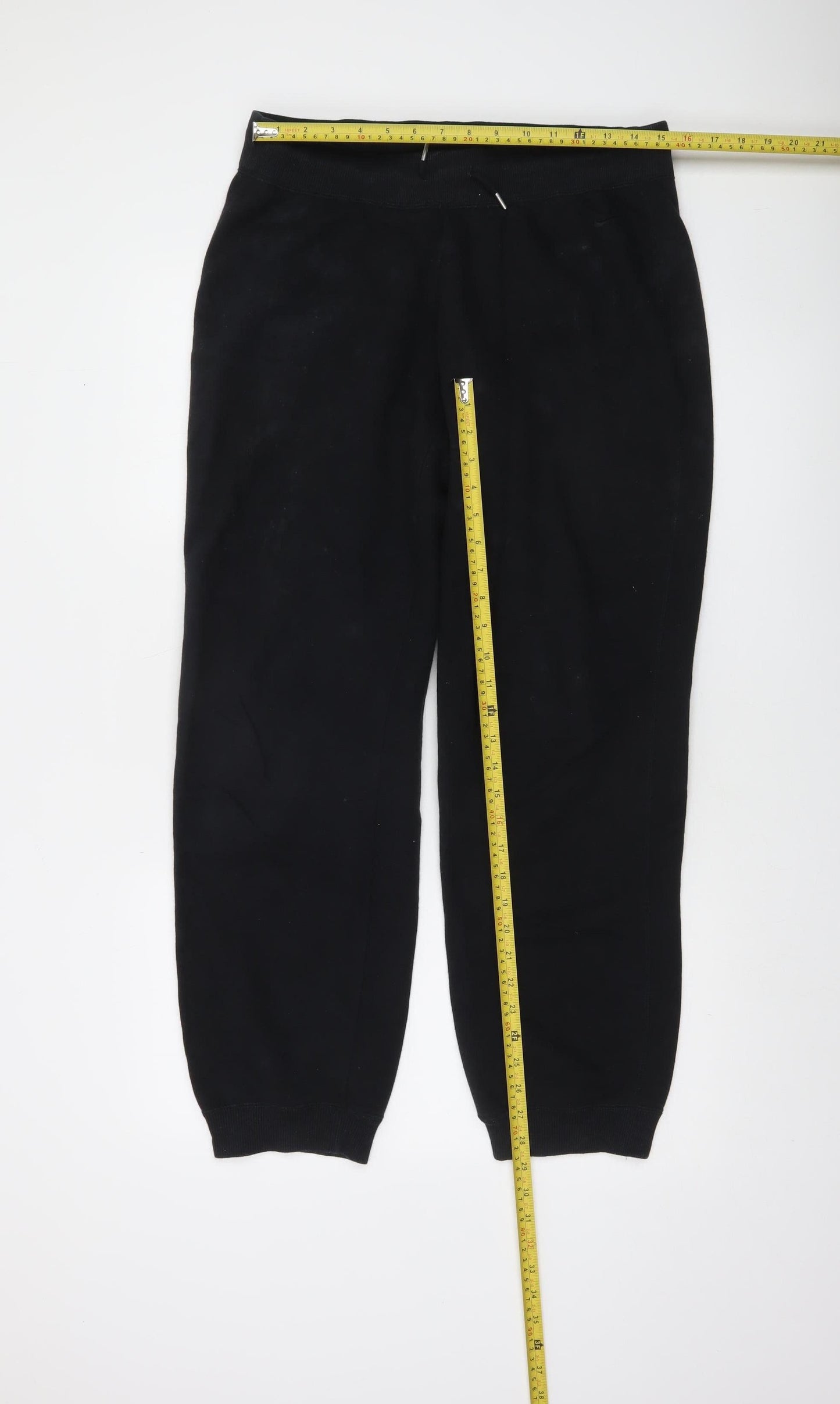 Nike Men’s Black Fleece Joggers M Regular Fit Casual Tapered Trousers
