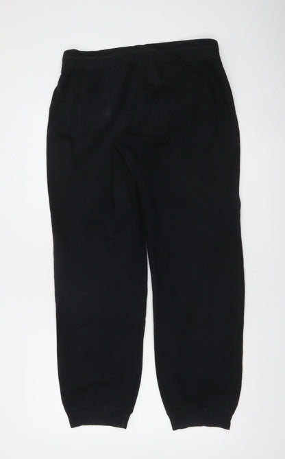 Nike Men’s Black Fleece Joggers M Regular Fit Casual Tapered Trousers