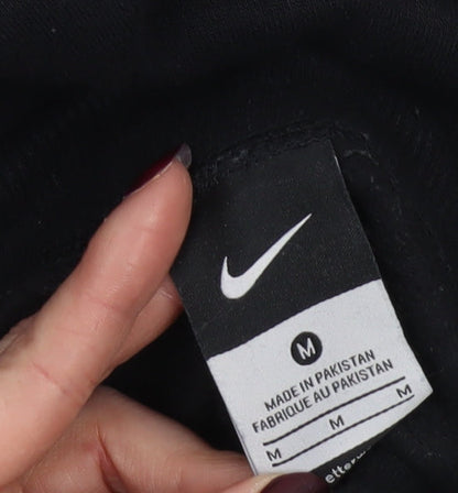 Nike Men’s Black Fleece Joggers M Regular Fit Casual Tapered Trousers