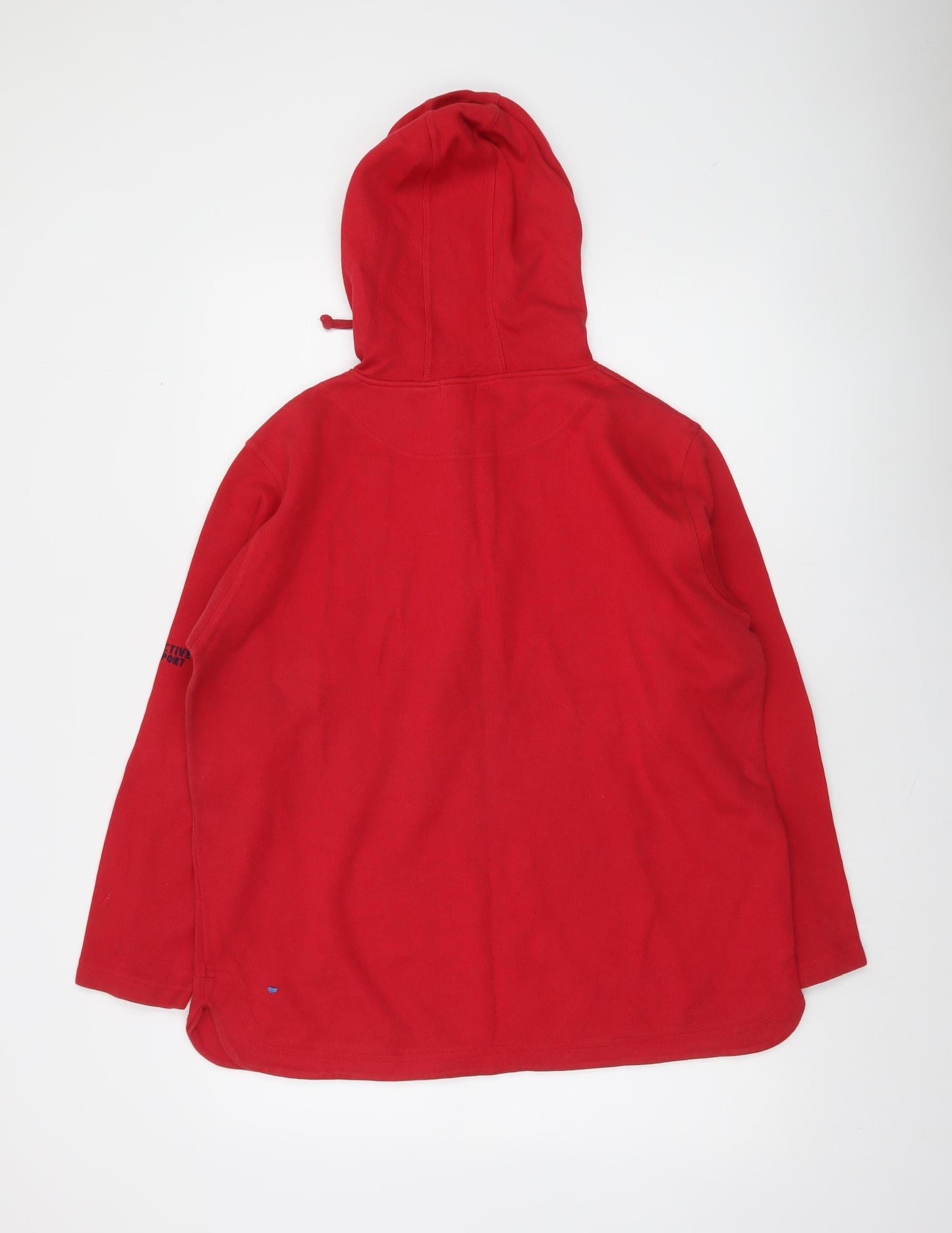 Authentic Sport Men's Red Fleece 1/2 Zip Hoodie Size M