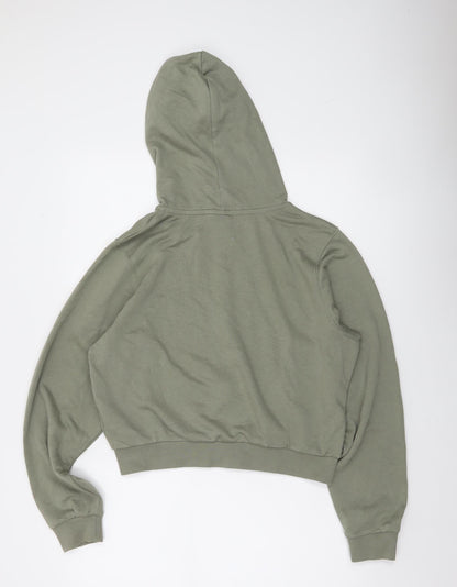 Nike Women's Green Full Zip Hoodie XS Cotton Blend