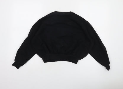 Beetlejuice Girls Black Graphic Pullover Sweatshirt 9-10 Years
