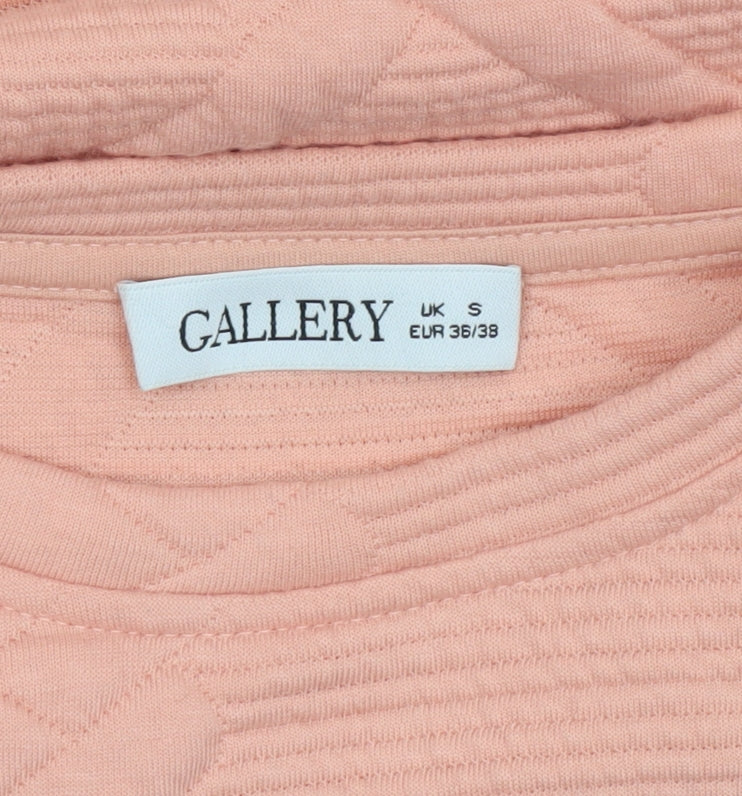 Gallery Women’s Peach Textured Pullover Sweatshirt UK S