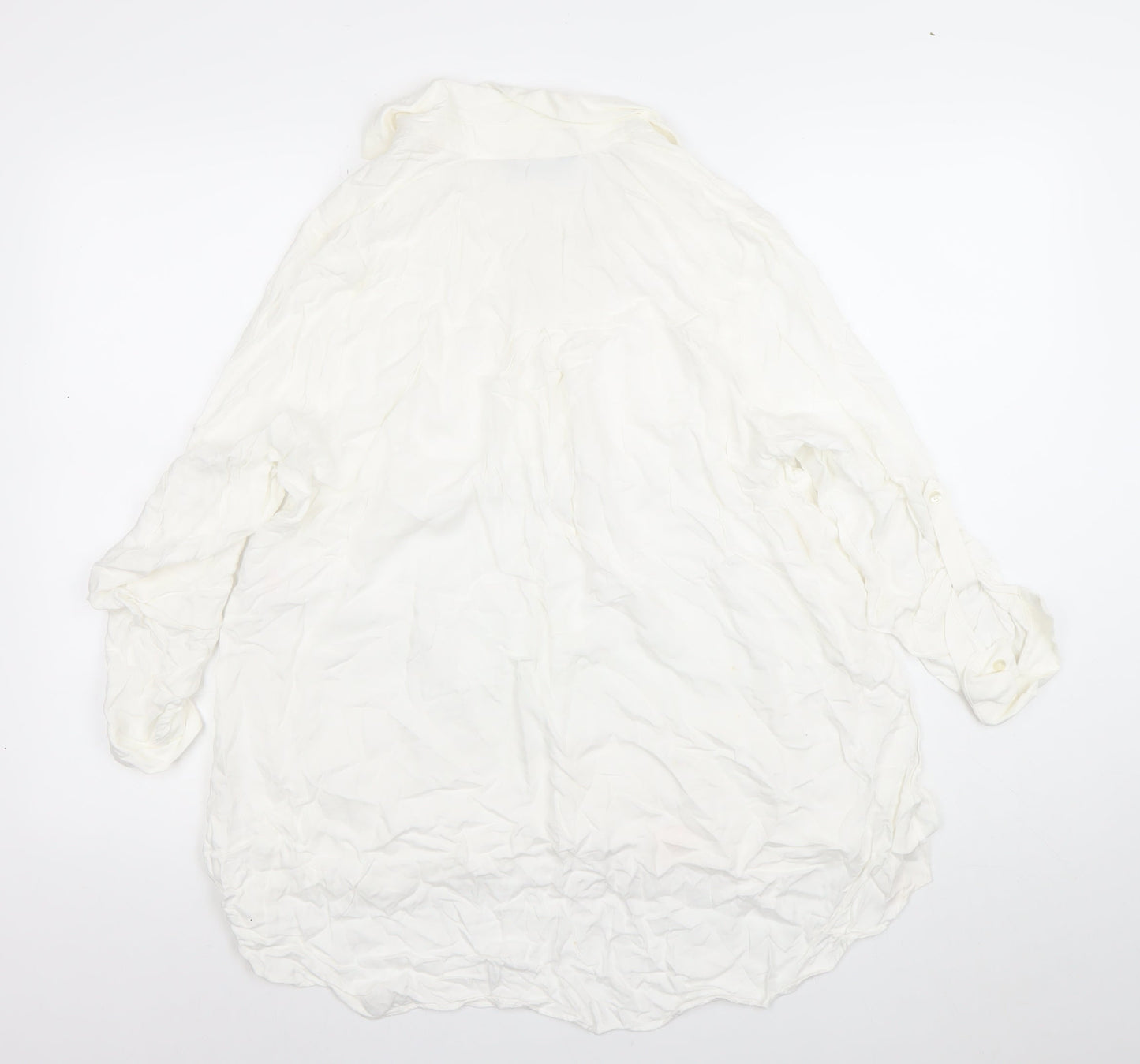 Dorothy Perkins Women’s Ivory Viscose Tunic Blouse Size 12
