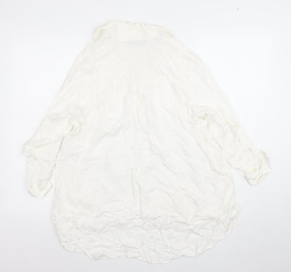 Dorothy Perkins Women’s Ivory Viscose Tunic Blouse Size 12