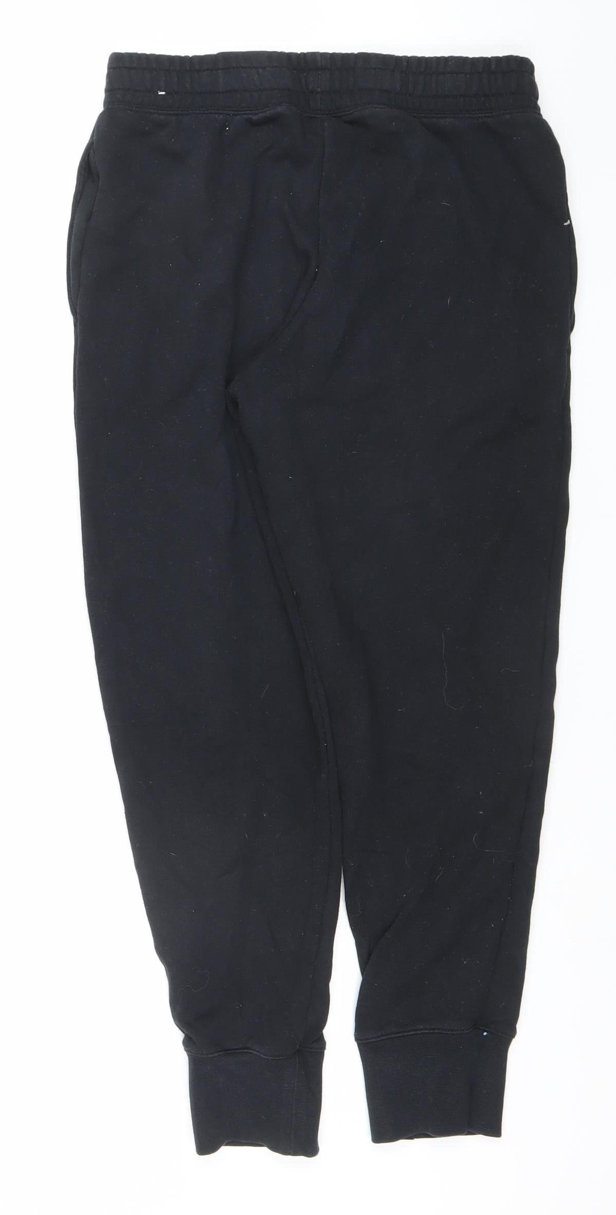 Nike Girls Black Jogger Trousers Size 146cm Fleece Sports Sweatpants