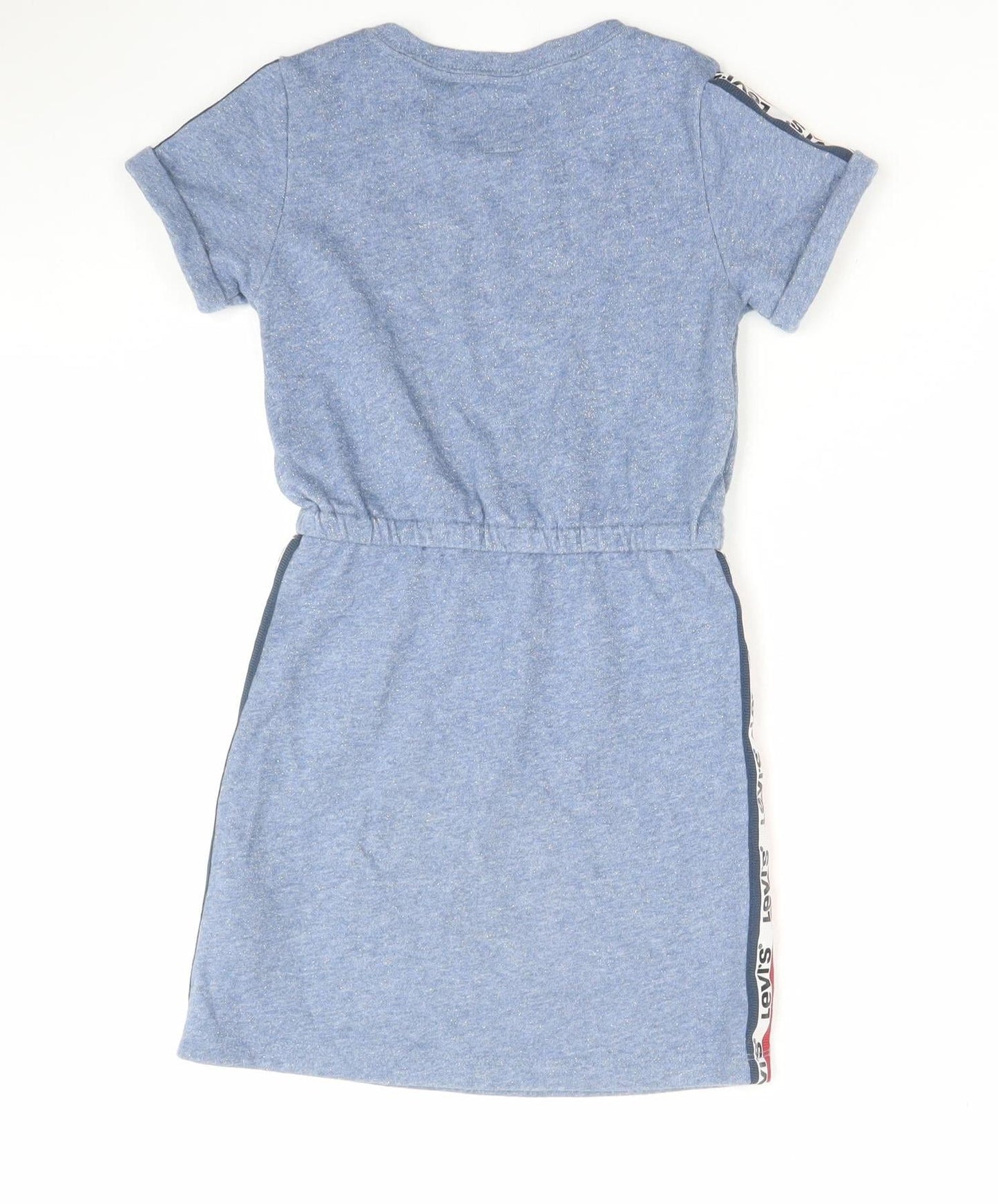 Levi's Girls Blue Short Sleeve T-Shirt Dress 6 Years Casual
