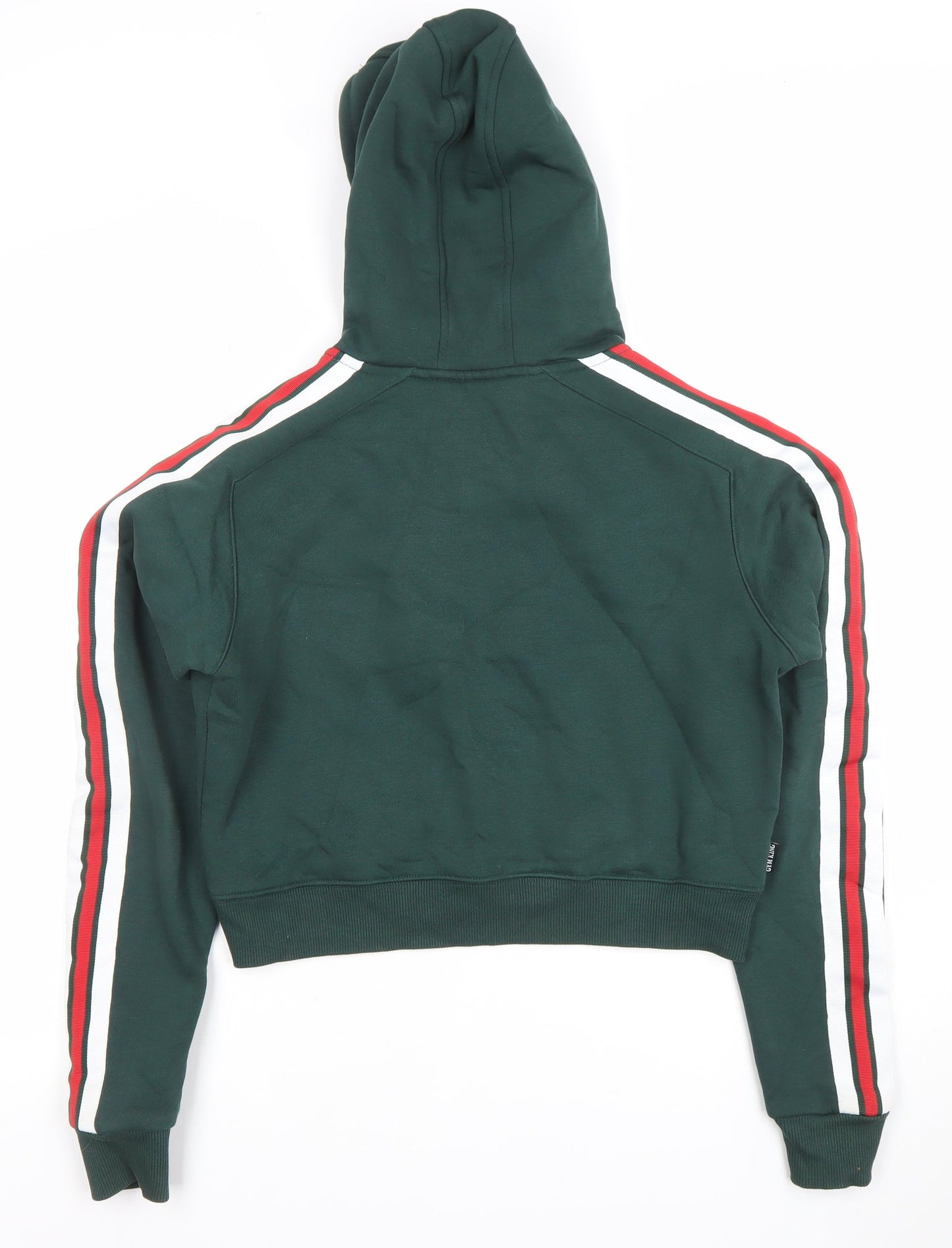 Gym King Womens Green 1/4 Zip Hoodie Size 10 Cotton Blend