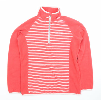Craghoppers Women's Coral Pink 1/2 Zip Fleece Sweatshirt UK 10