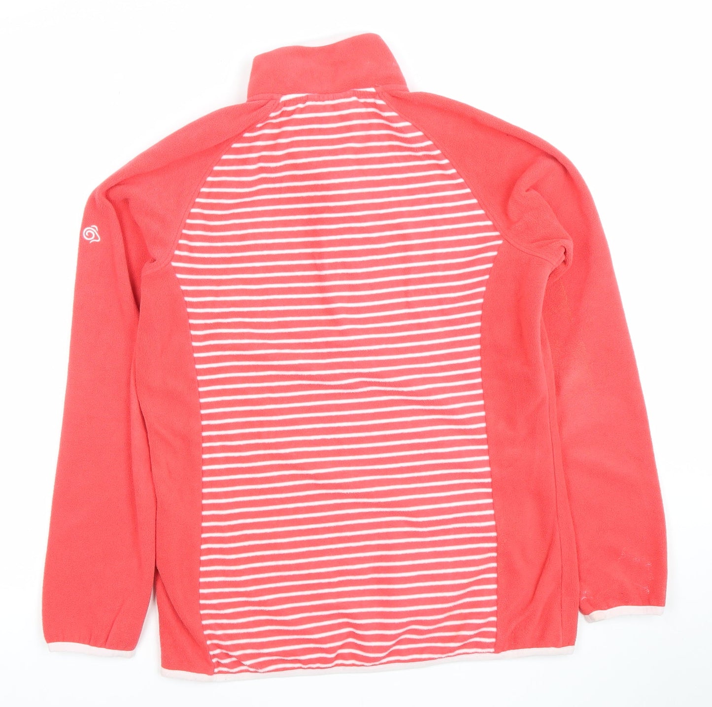 Craghoppers Women's Coral Pink 1/2 Zip Fleece Sweatshirt UK 10