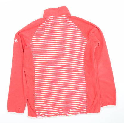 Craghoppers Women's Coral Pink 1/2 Zip Fleece Sweatshirt UK 10