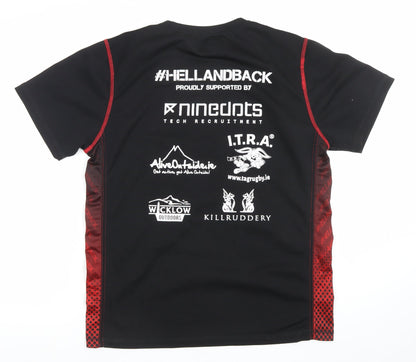 Titan Sports Men's Black Large Hell and Back Running T-Shirt