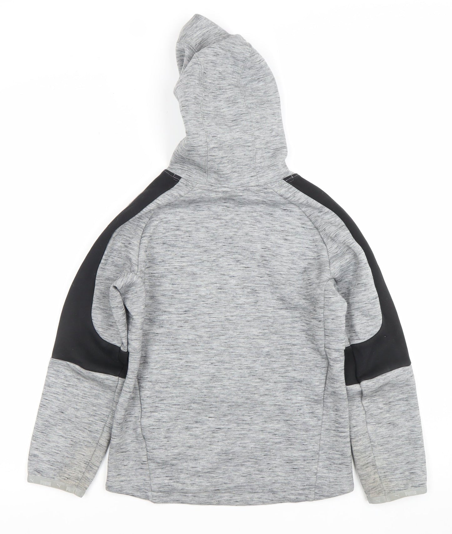 Puma Boys Grey Hoodie 9-10 Years Pullover Keeps You Dry Hooded Sweatshirt