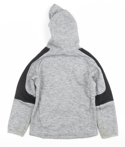 Puma Boys Grey Hoodie 9-10 Years Pullover Keeps You Dry Hooded Sweatshirt