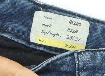 Street One Women's Blue High Rise Skinny Jeans Size 10 Slim Fit