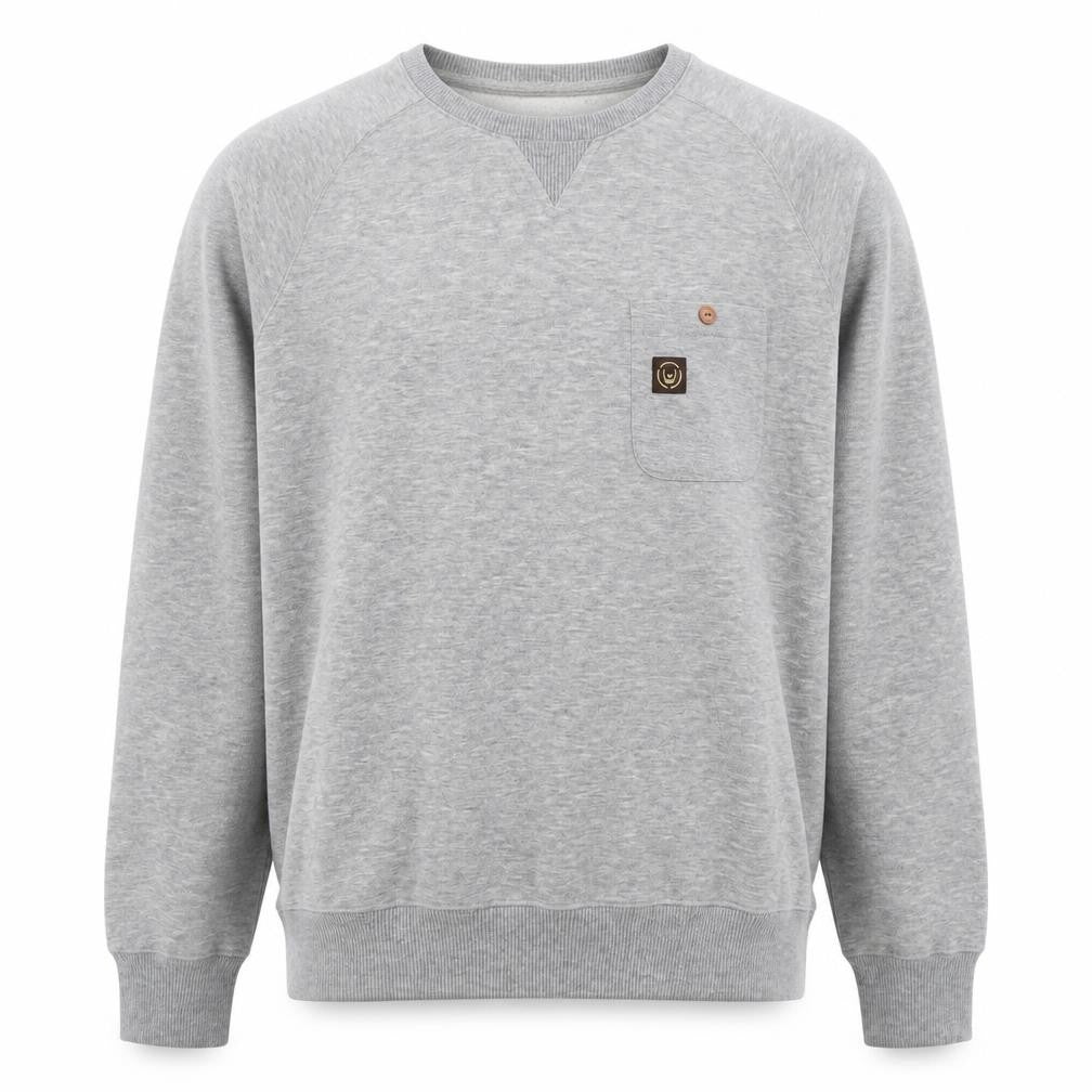 Duck and Cover Mens Grey Crew Neck Sweatshirt Size M Regular Fit