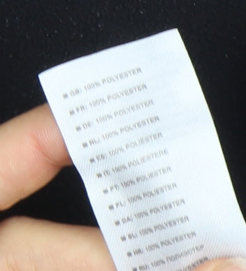 Trespass Men’s Black Fleece Sweatshirt Pullover 1/2 Zip Large Regular