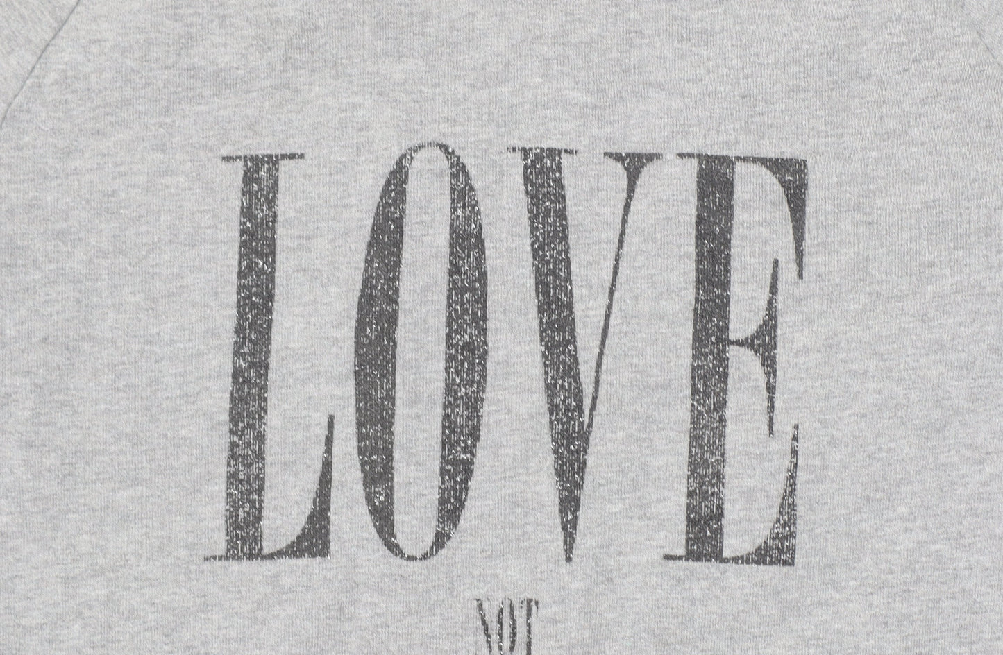 Rapanui Women's Grey 'Love Not War' Organic Cotton Sweatshirt - Size S
