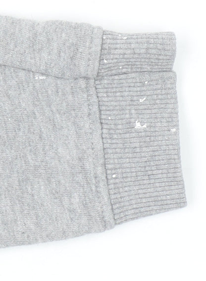 Rapanui Women's Grey 'Love Not War' Organic Cotton Sweatshirt - Size S