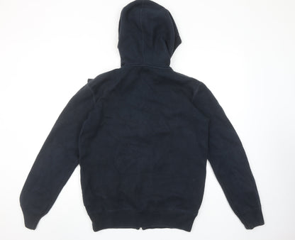 Superdry Men’s Blue Full Zip Hoodie Size S Cotton Blend