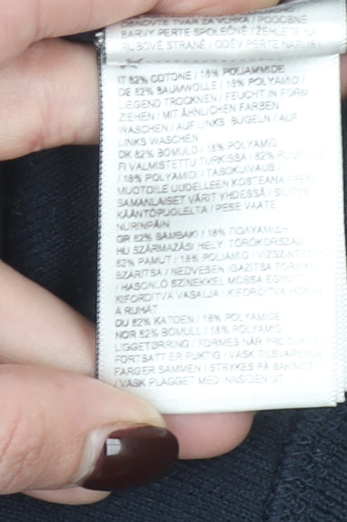 Superdry Men’s Blue Full Zip Hoodie Size S Cotton Blend