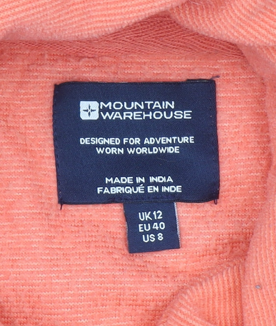 Womens UK Size 12 Mountain Warehouse Orange Pullover Sweatshirt