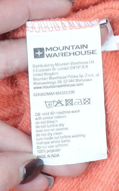 Womens UK Size 12 Mountain Warehouse Orange Pullover Sweatshirt