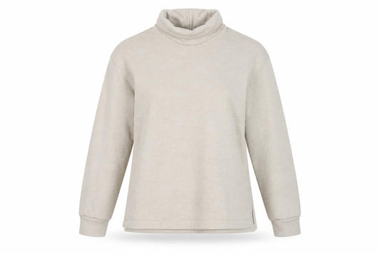 Uniqlo Women Beige Roll Neck Pullover Sweatshirt Size S
