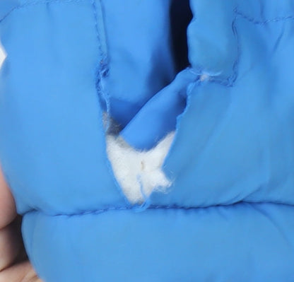 Trespass Boys Blue Hooded Puffer Jacket 9-10 Years Water Resistant Winter Coat