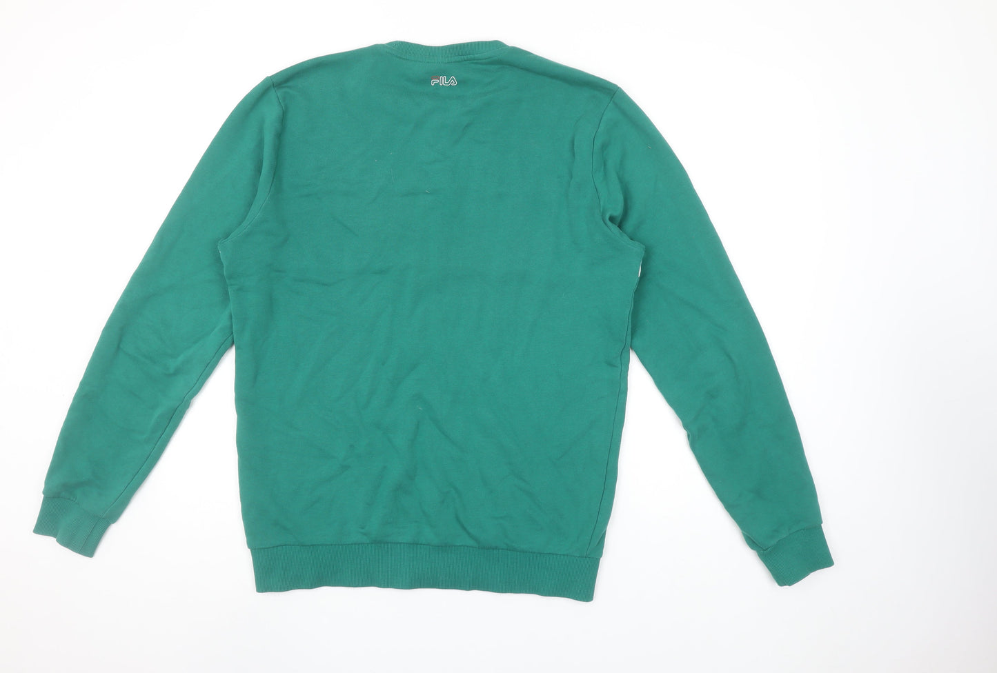 Mens UK Size L FILA Green Pullover Sweatshirt