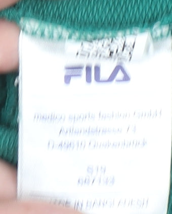 Mens UK Size L FILA Green Pullover Sweatshirt
