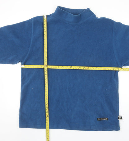 Pringle Golf Men's Blue Fleece Pullover Sweatshirt Mock Neck M