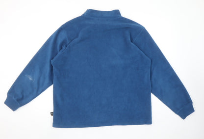 Pringle Golf Men's Blue Fleece Pullover Sweatshirt Mock Neck M