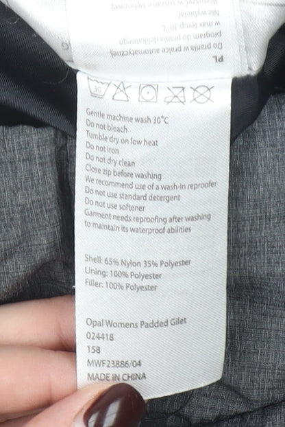 Mountain Warehouse Womens Grey Size 10 Padded Waistcoat Gilet