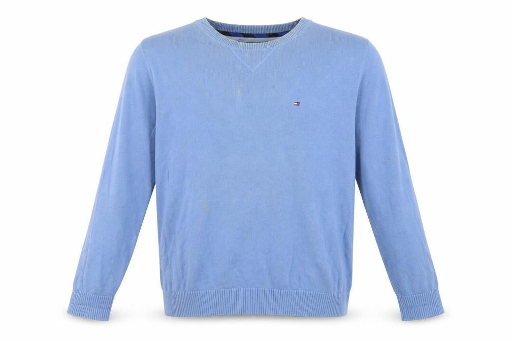 Mens UK Size XL Tommy Hilfiger Blue Pullover Jumper