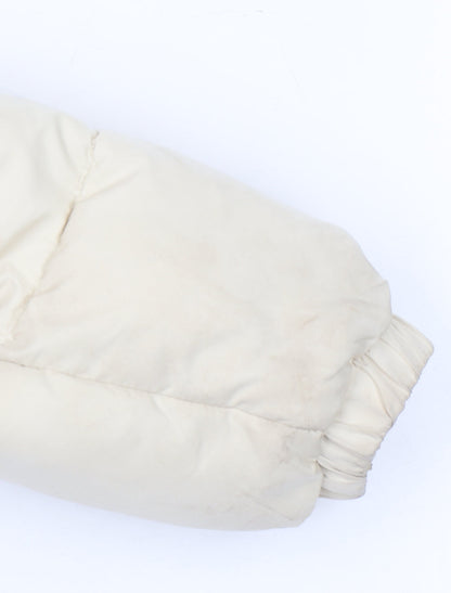 Bershka Girls Beige Puffer Jacket 10-12 Years Quilted Winter Coat