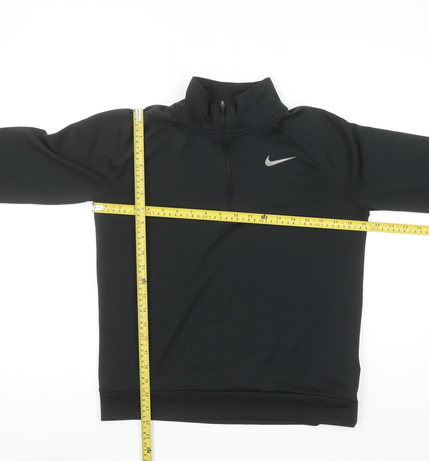 Nike Women's Black Dri-Fit 1/4 Zip Long Sleeve Running Top Size S