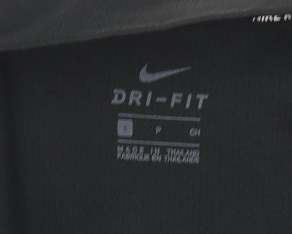 Nike Women's Black Dri-Fit 1/4 Zip Long Sleeve Running Top Size S