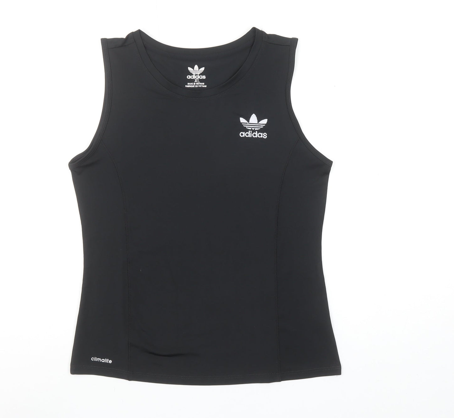 Adidas Womens Black XL Sleeveless Climalite Tank Top