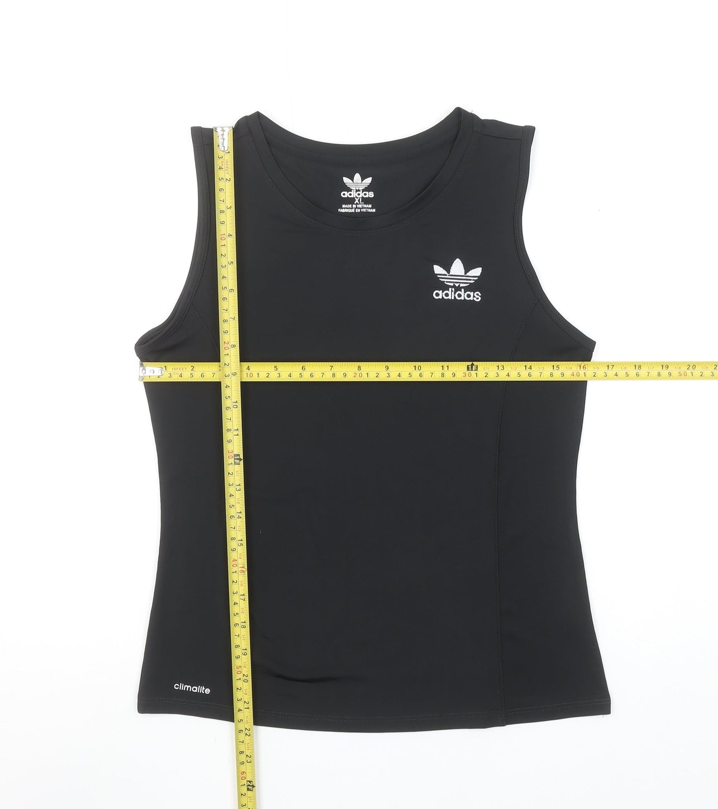 Adidas Womens Black XL Sleeveless Climalite Tank Top